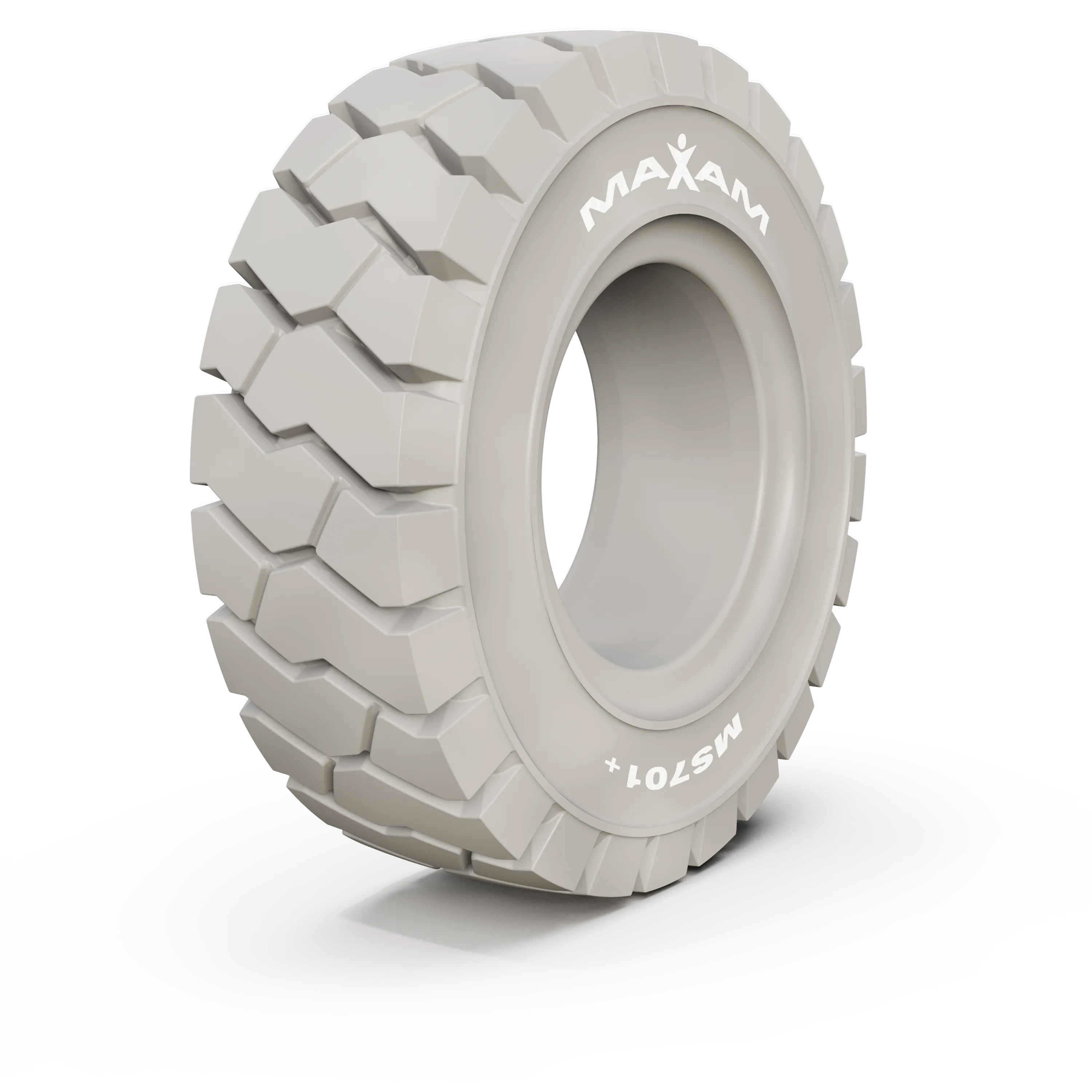 7.00-15 Maxam Non-Marking MS701  (6.0) Solid Tire, ST (Lockring), Traction V50247