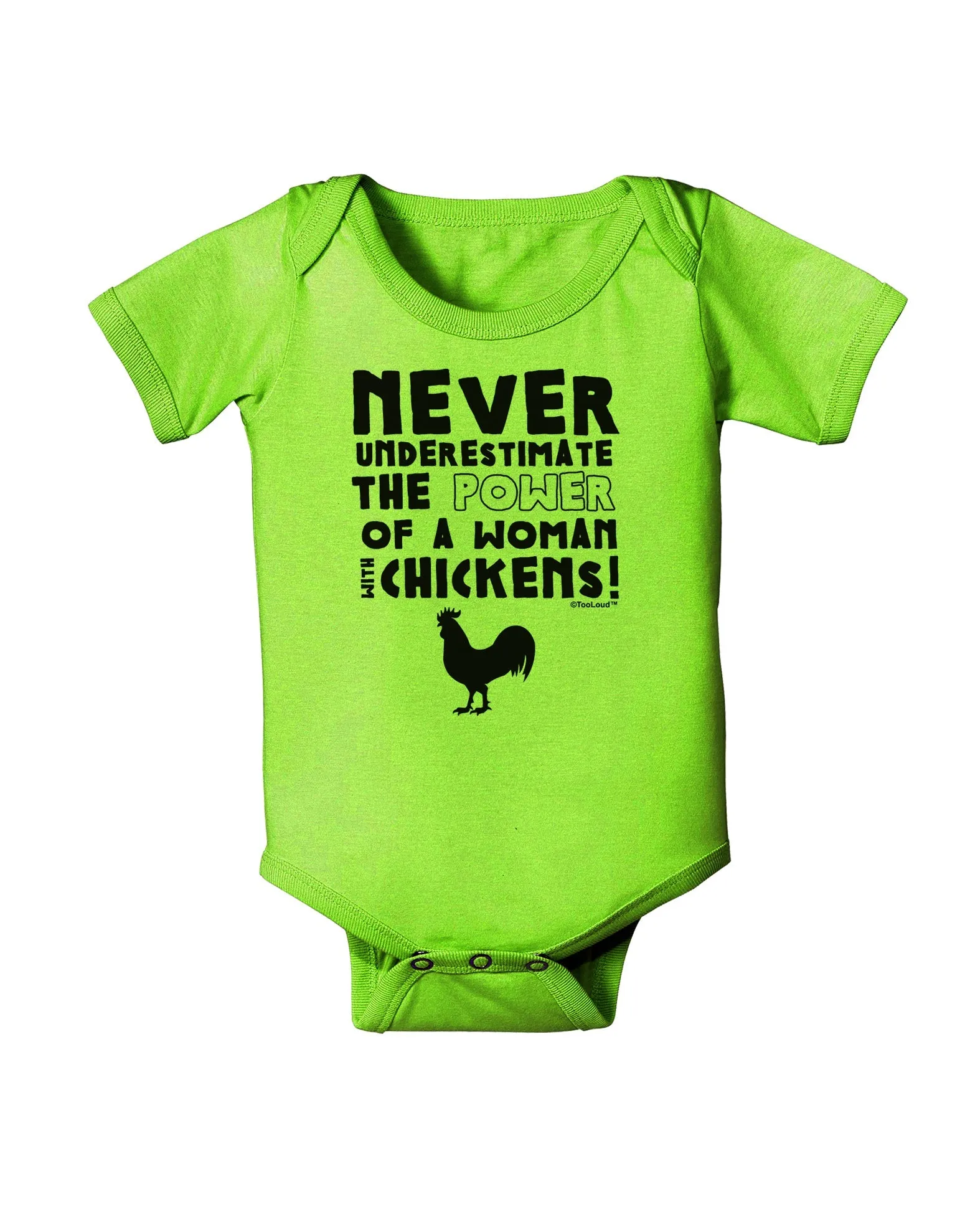 A Woman With Chickens Baby Romper Bodysuit