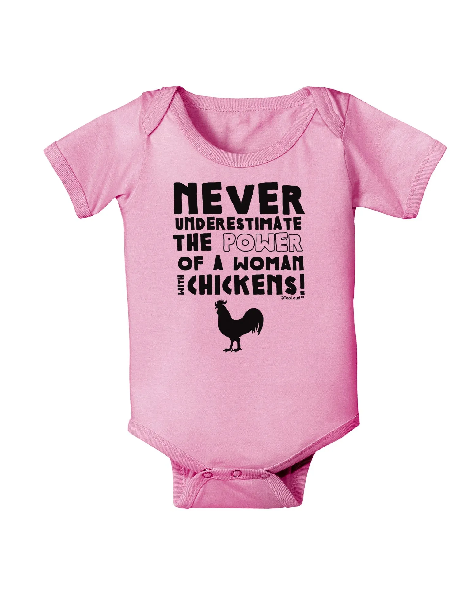 A Woman With Chickens Baby Romper Bodysuit