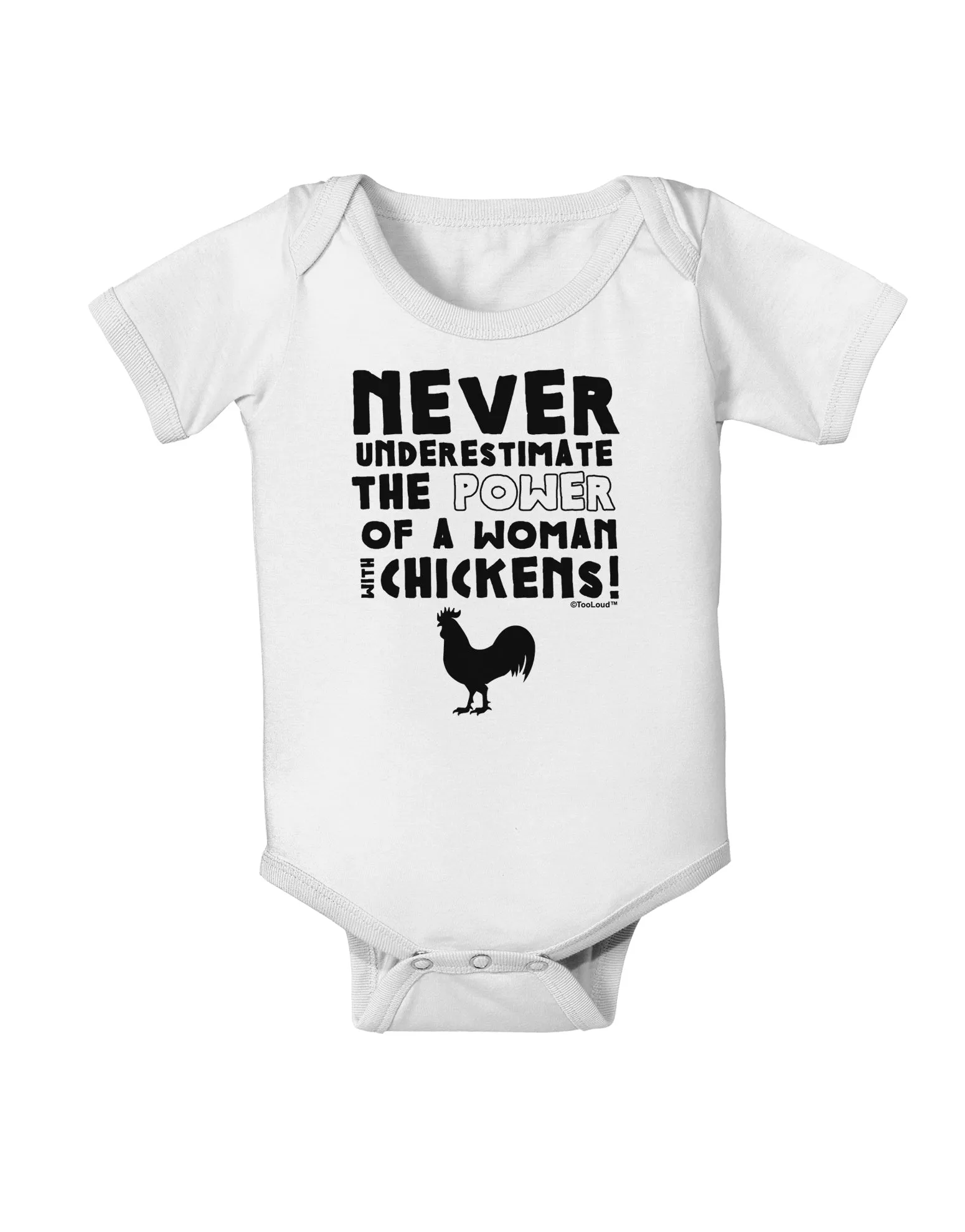 A Woman With Chickens Baby Romper Bodysuit