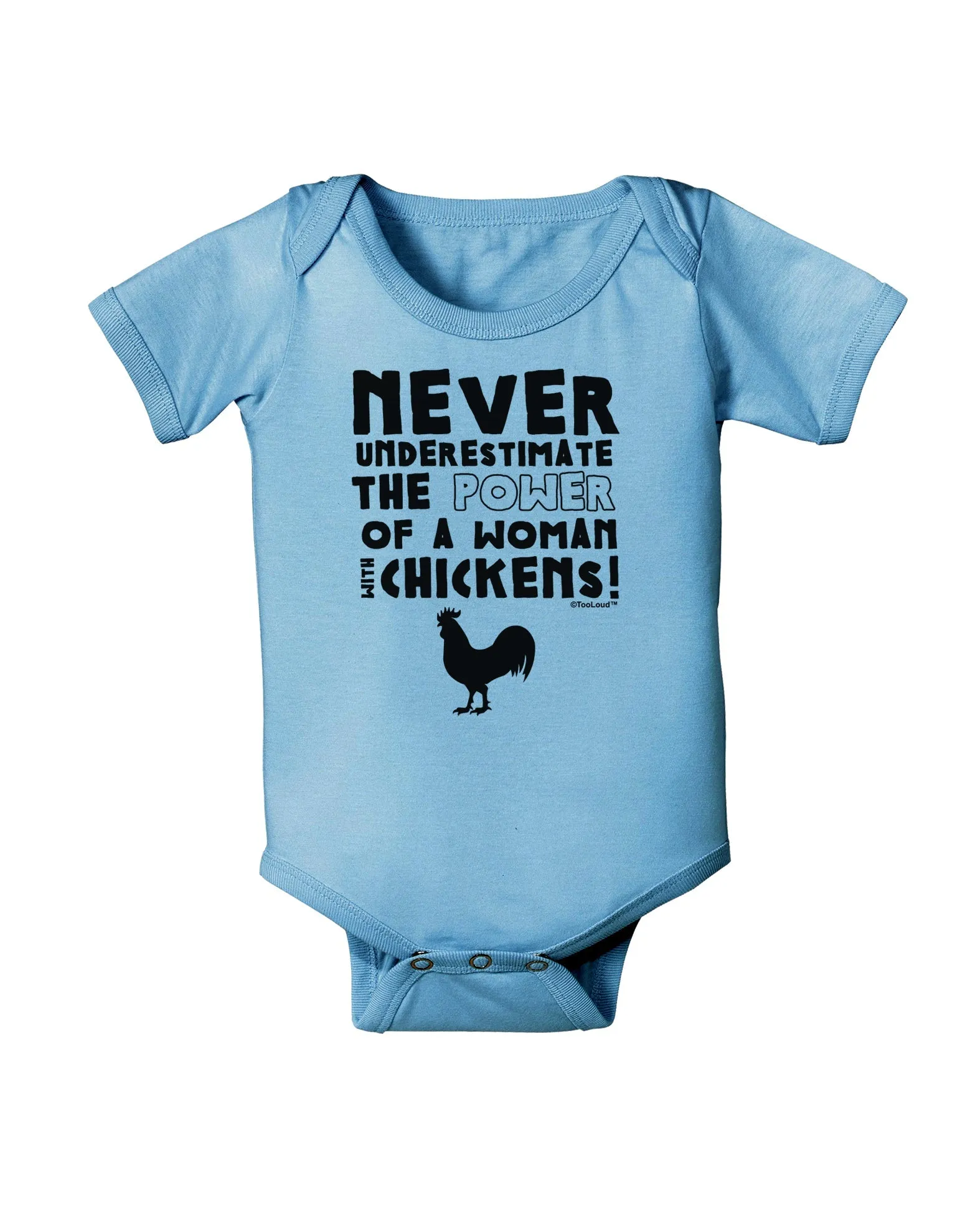 A Woman With Chickens Baby Romper Bodysuit