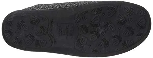 Acorn Women's Explorer Water Repellent Moc Slipper with Adjustable Toggle, Black Heather, Small
