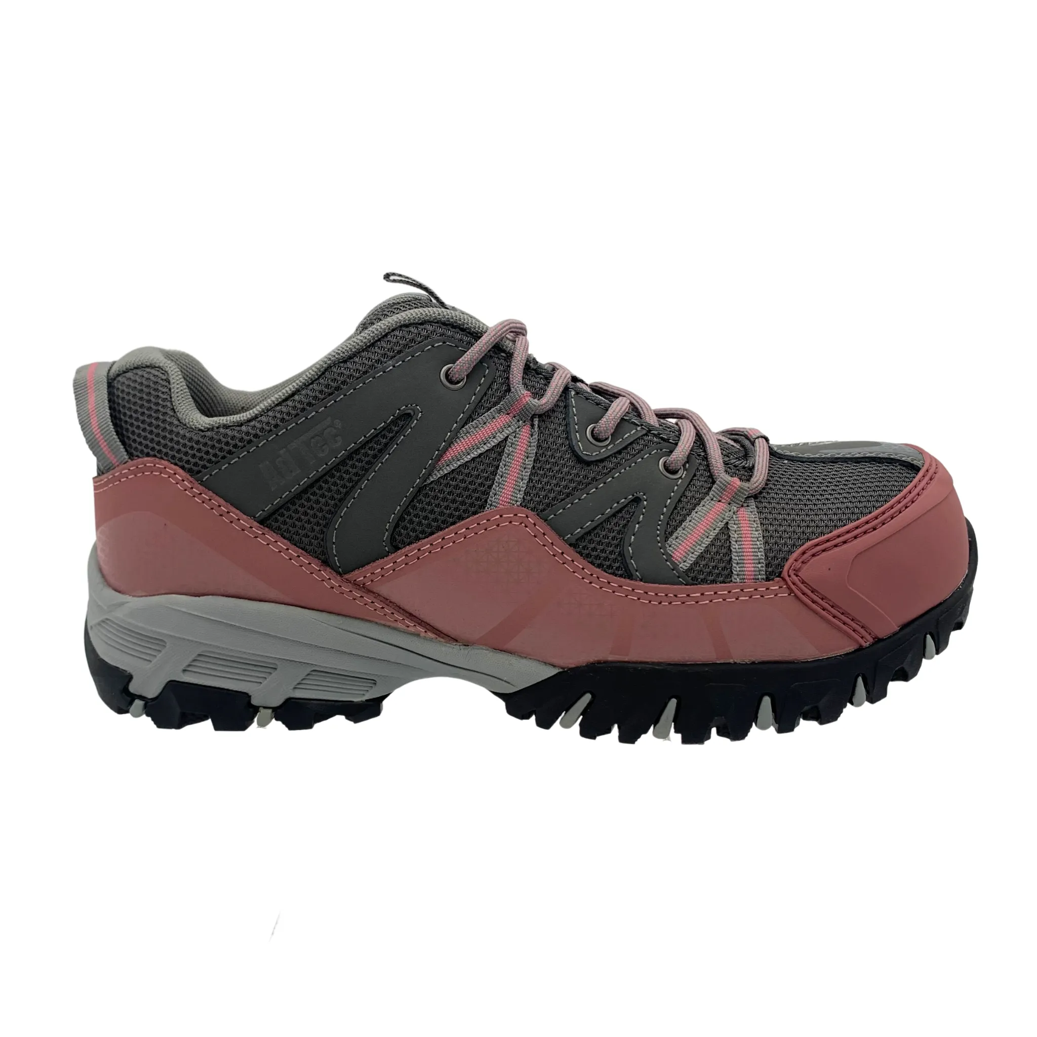 AdTec Black/Pink Women's 4" Work Hiker Cap Toe