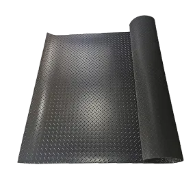 Anti-Slip Waterproof Diamond Plate PVC Garage Floor Mat 1.2x1.2m