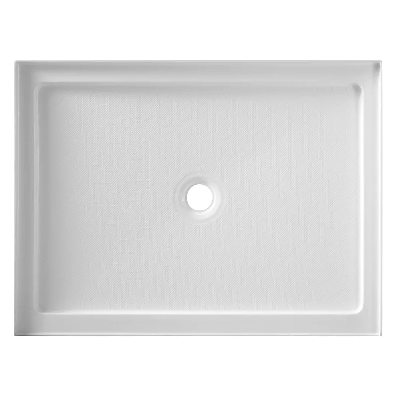 ANZZI Fissure Series 36 in. x 48 in. Single Threshold Shower Base in White
