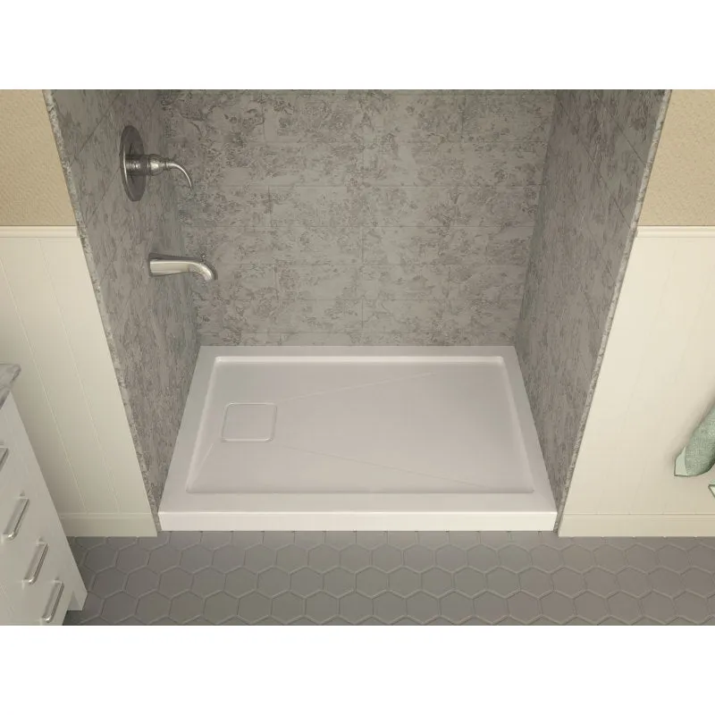 ANZZI Forum Series 48 in. x 32 in. Shower Base in White