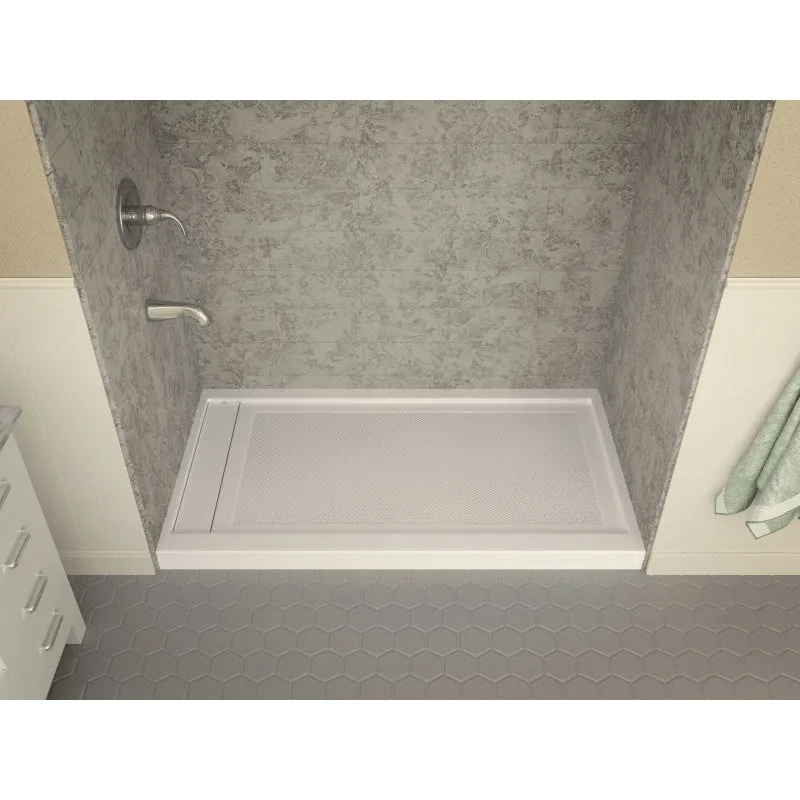 ANZZI Meadow Series 60 in. x 32 in. Shower Base in White