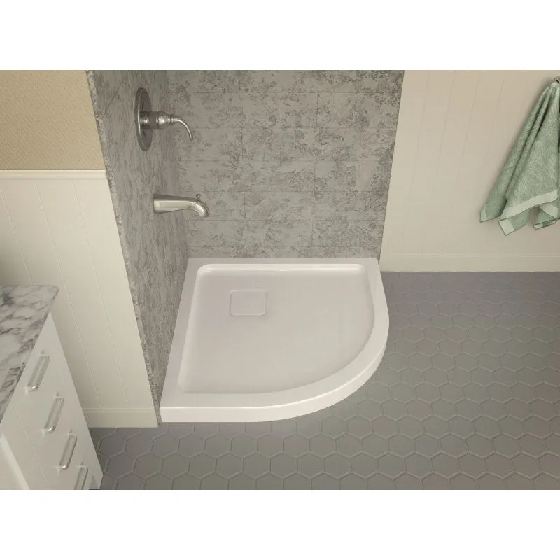 ANZZI Series 38 in. x 38 in. Shower Base in White