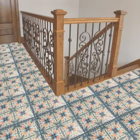 Art Nouveau Echoes of Assisi Floor Tiles - 20x20cm Interior and Exterior