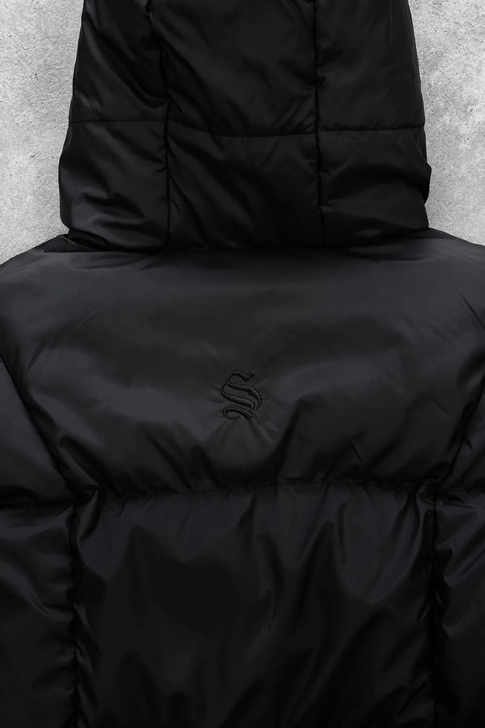 Assault Tech Puffer Jacket   Cross Body Bag - Black