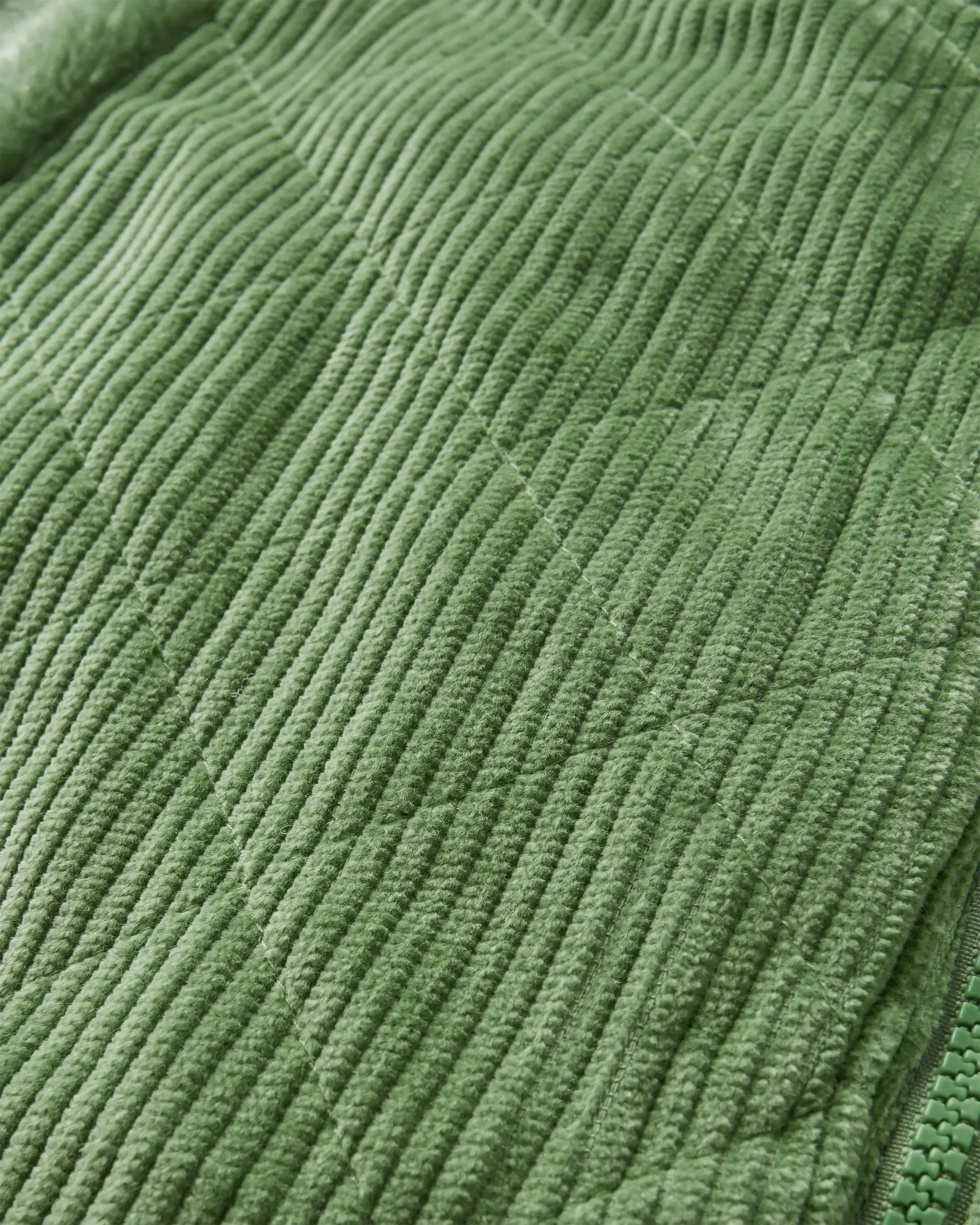 Awaken Recycled Deep-Pile Sherpa Fleece - Stem Green