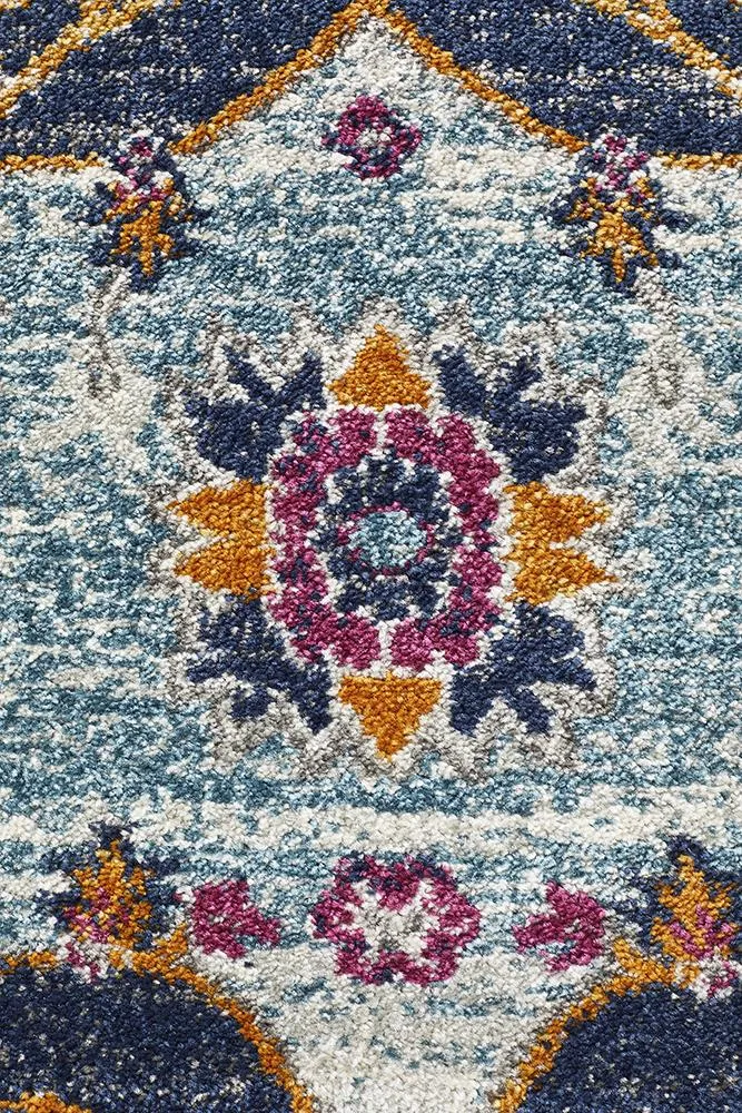 Babylon 201 Round Rug (Rust) by Rug Culture