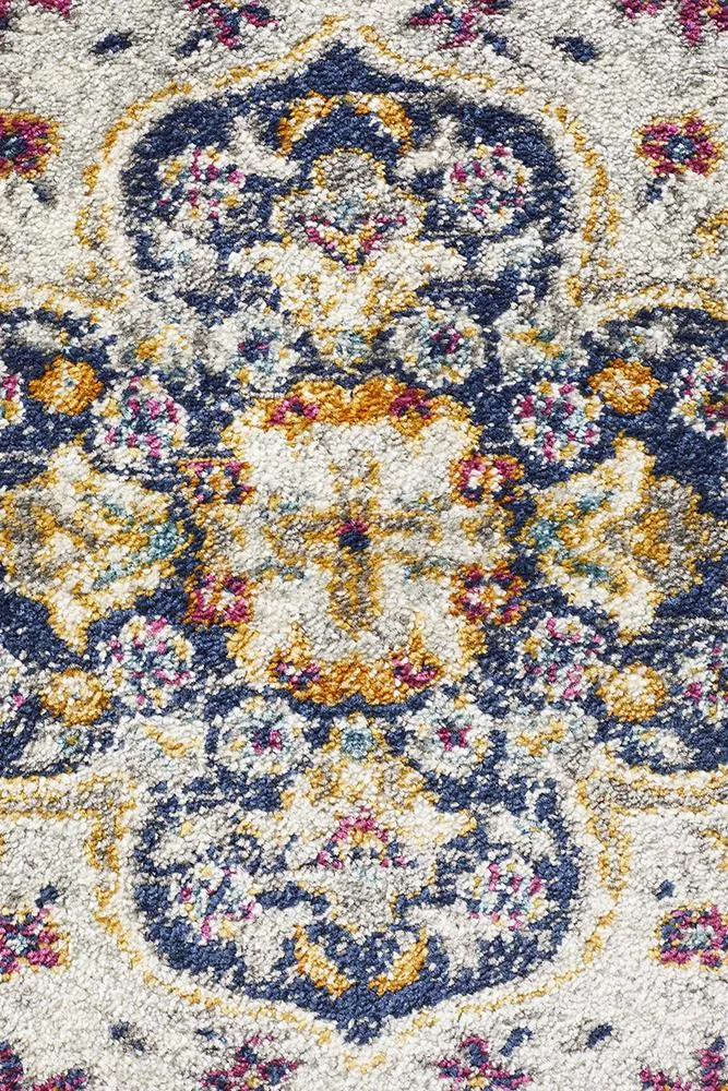 Babylon 202 Runner Rug (White) by Rug Culture