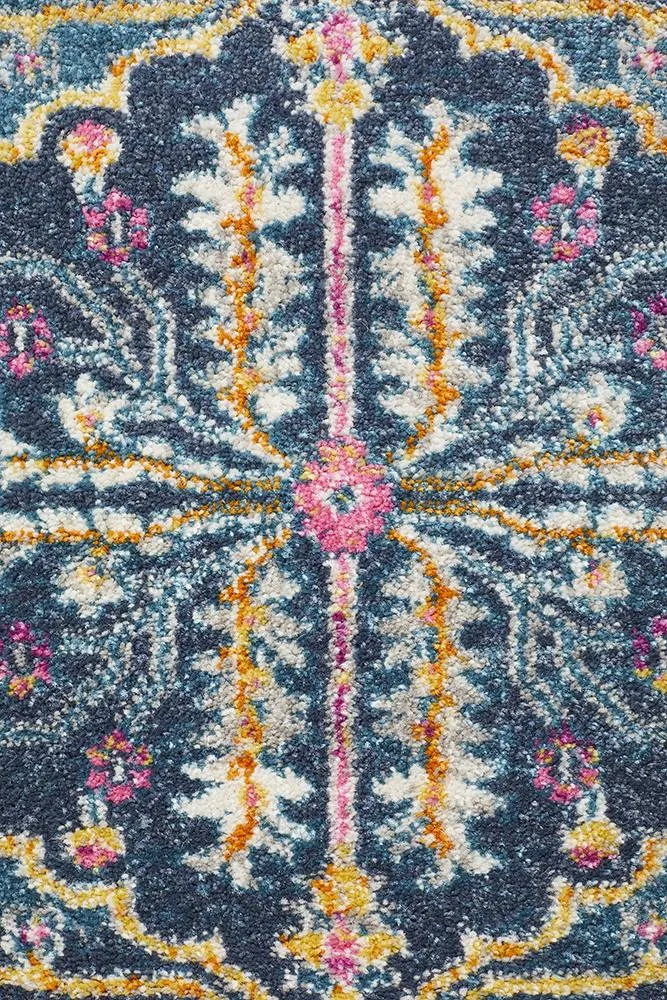 Babylon 209 Navy  Runner Rug