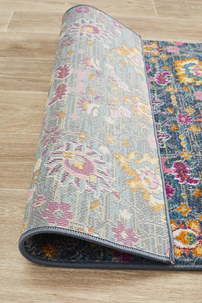 Babylon 210 Blue  Runner Rug