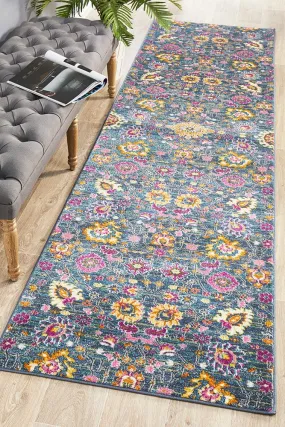 Babylon 210 Blue  Runner Rug