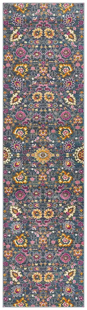 Babylon 210 Blue  Runner Rug