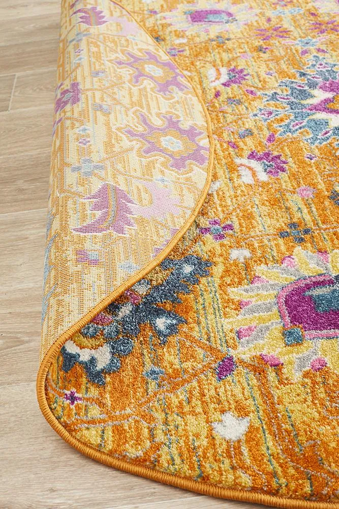 Babylon 210 Rust  Round Rug