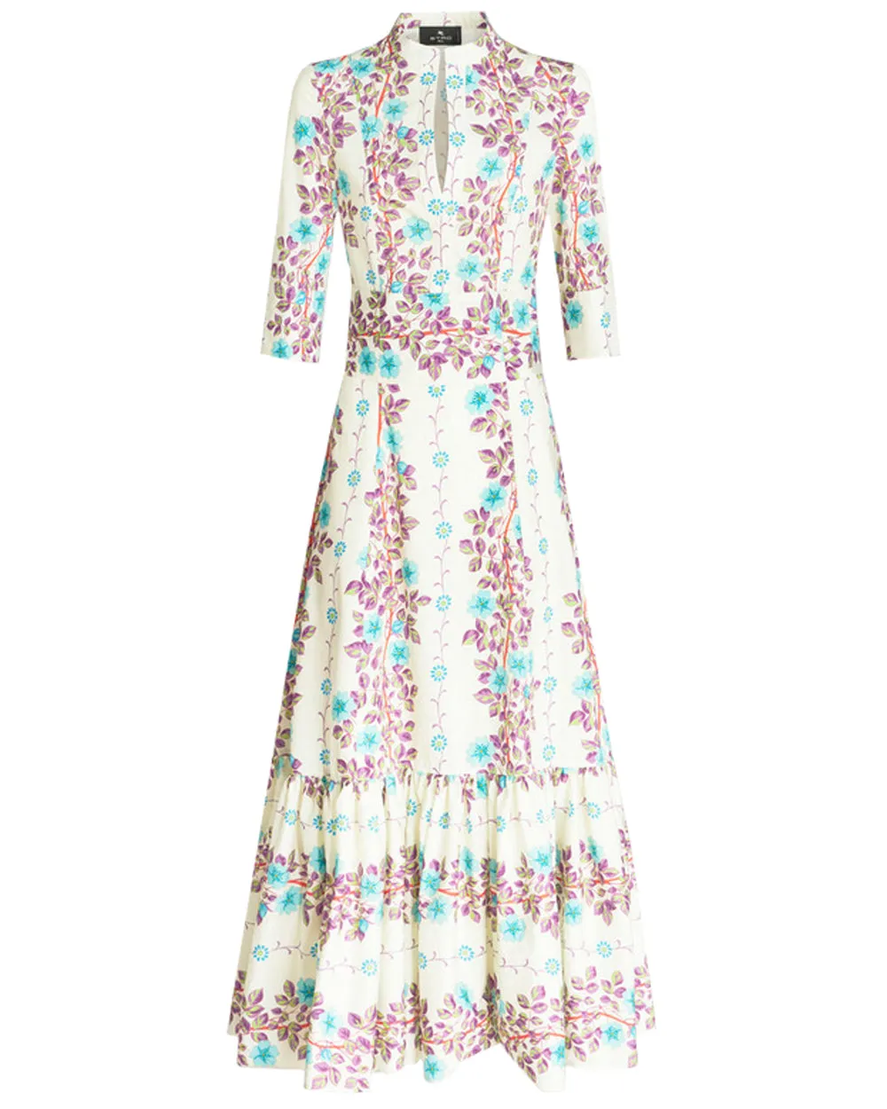 Bianco Stampa Print Maxi Dress