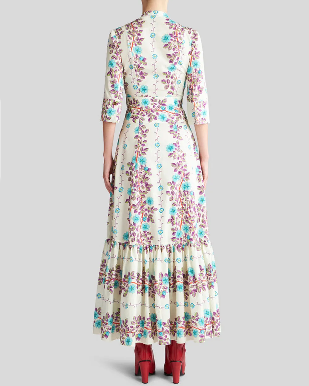 Bianco Stampa Print Maxi Dress