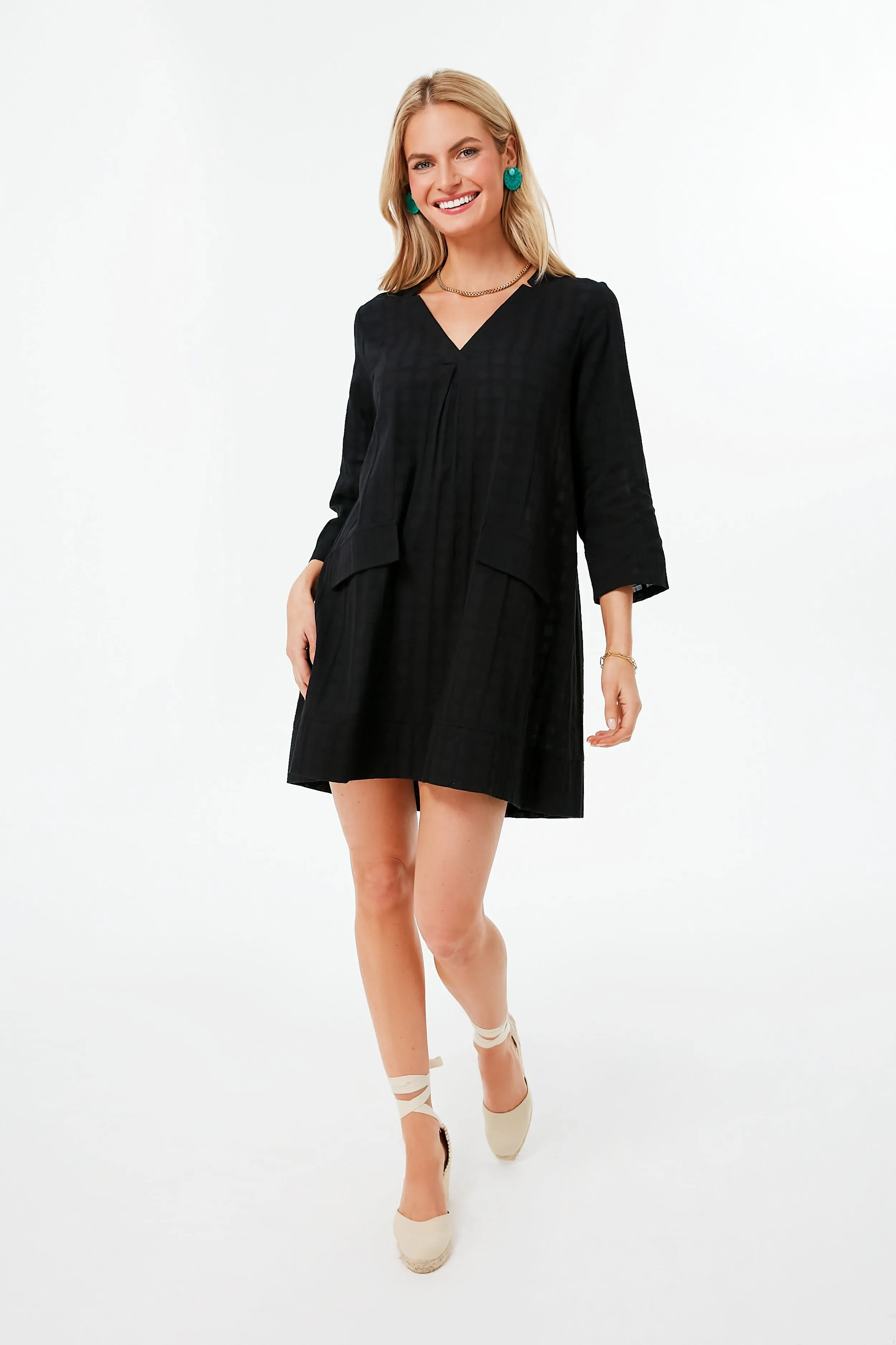 Black Mini Carolina Caftan