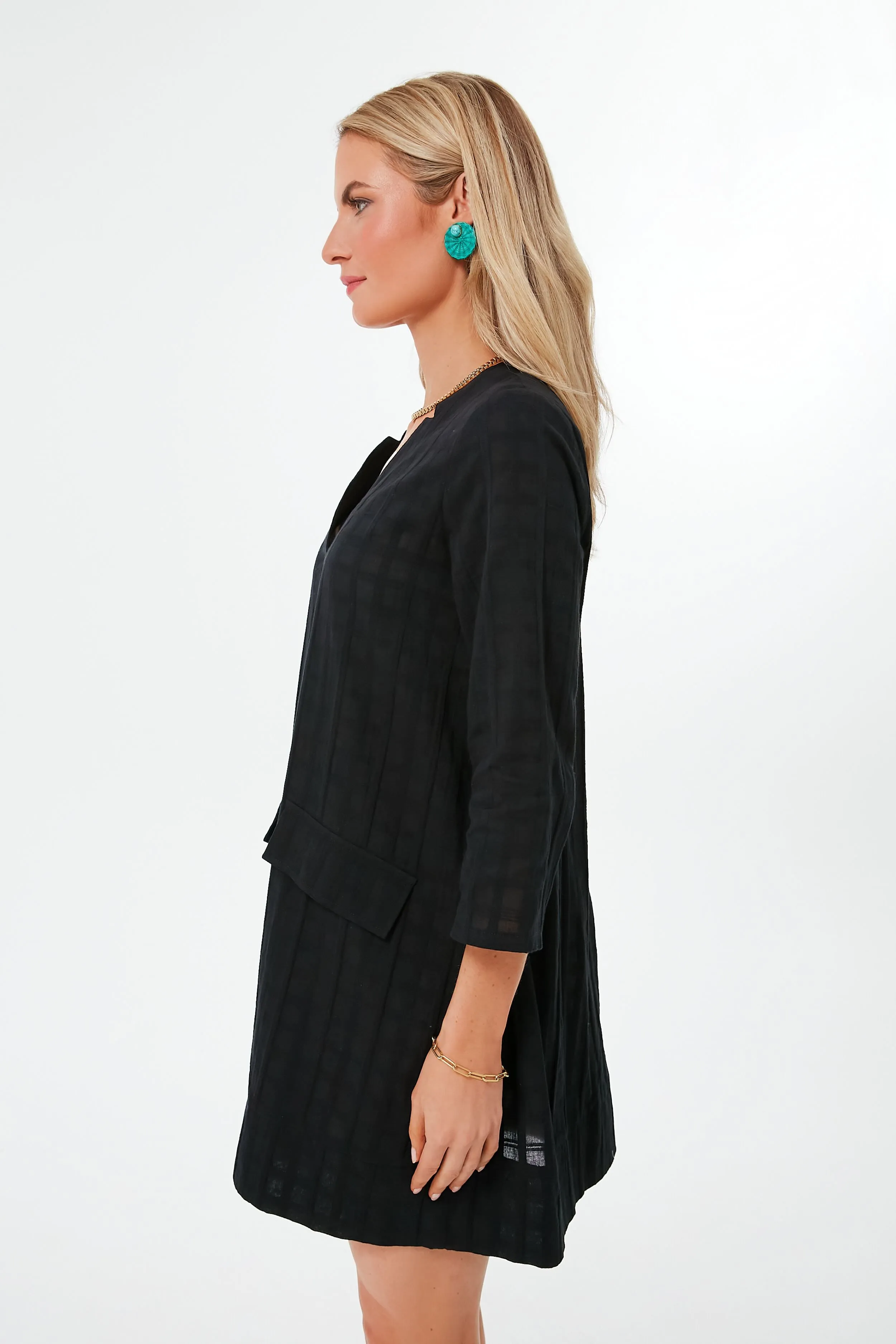 Black Mini Carolina Caftan
