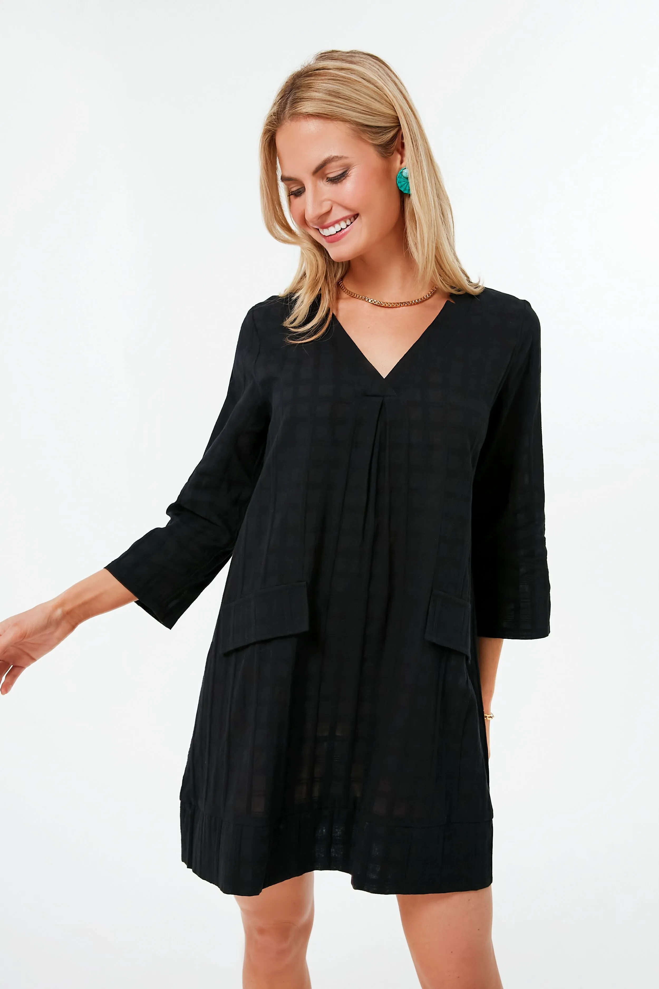 Black Mini Carolina Caftan