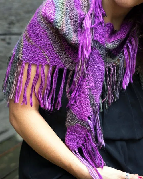 Bohemian Bandana Scarf, Beginner Crochet Pattern