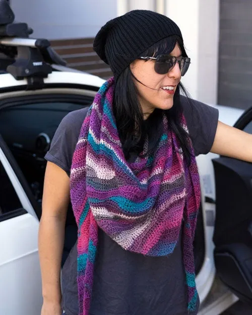 Bohemian Bandana Scarf, Beginner Crochet Pattern