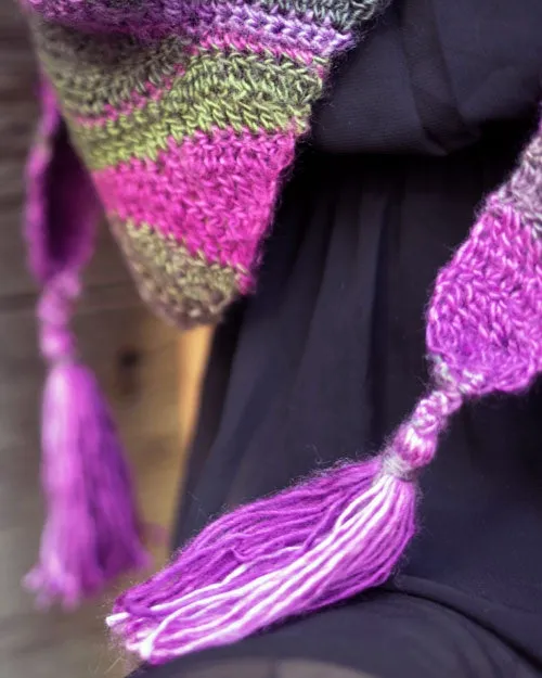 Bohemian Bandana Scarf, Beginner Crochet Pattern