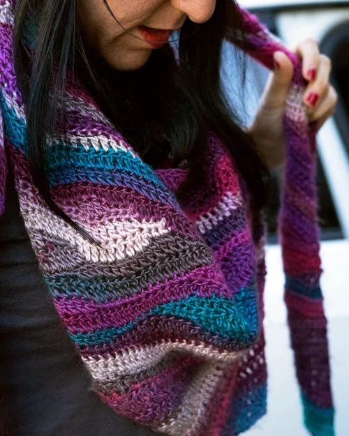Bohemian Bandana Scarf, Beginner Crochet Pattern