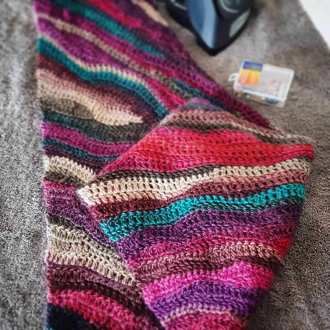 Bohemian Bandana Scarf, Beginner Crochet Pattern
