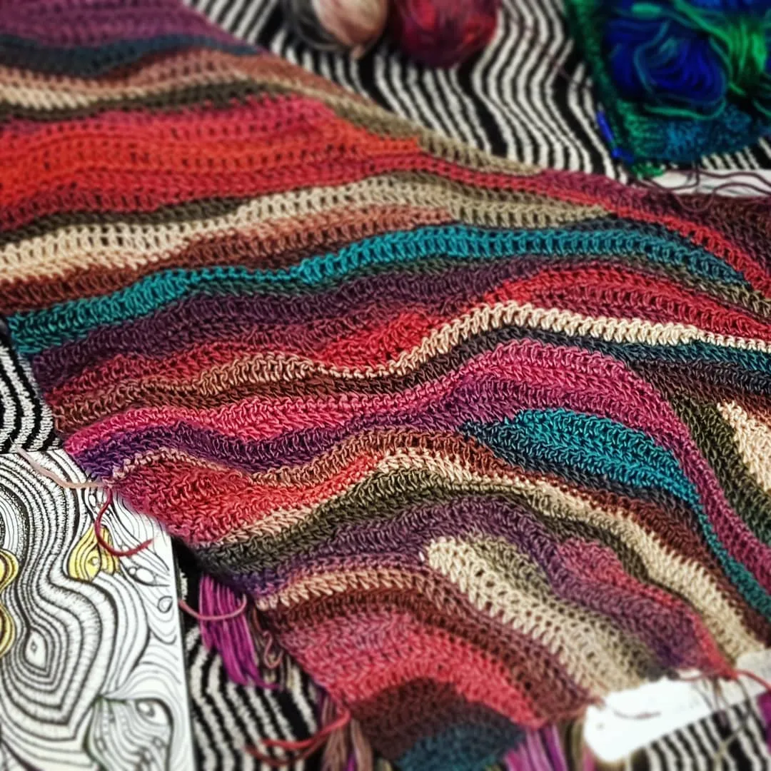 Bohemian Bandana Scarf, Beginner Crochet Pattern