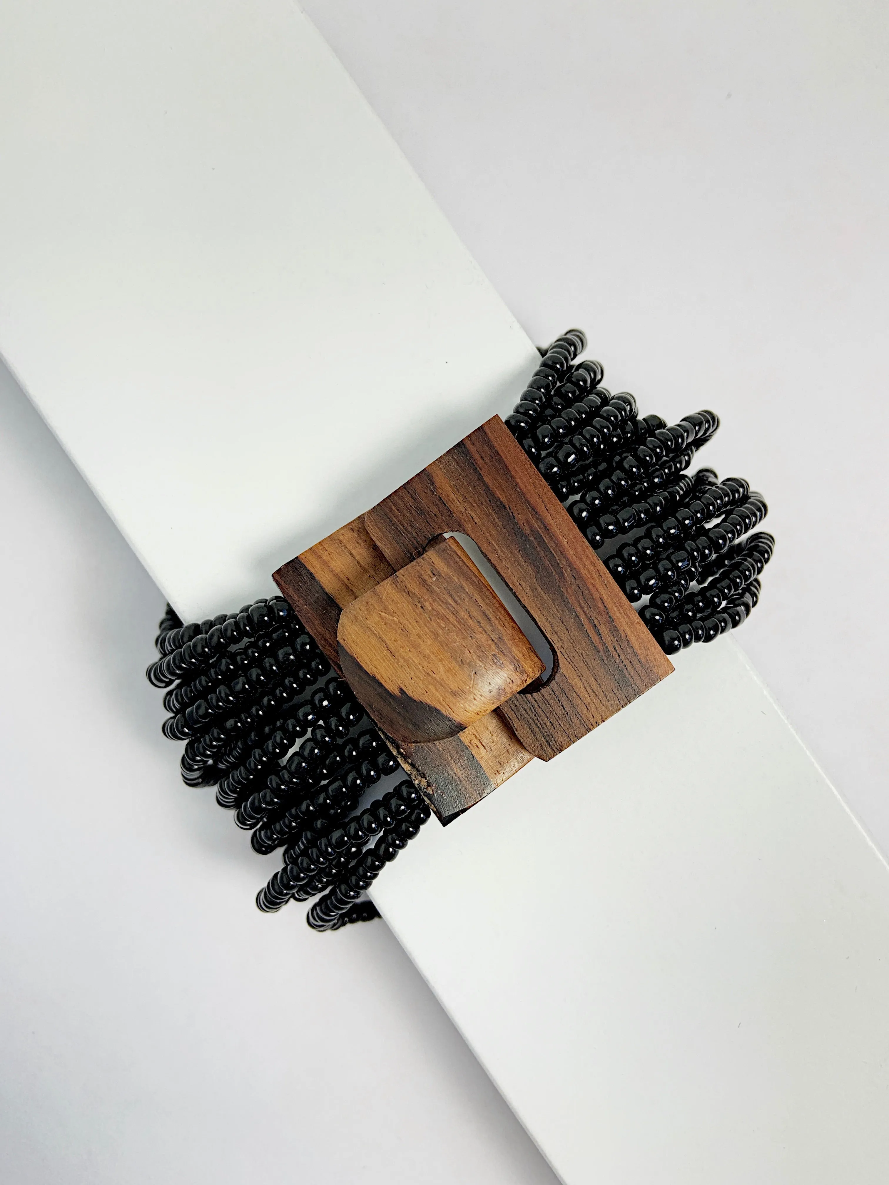 Bolenat Beaded Cuff Bracelet Thin