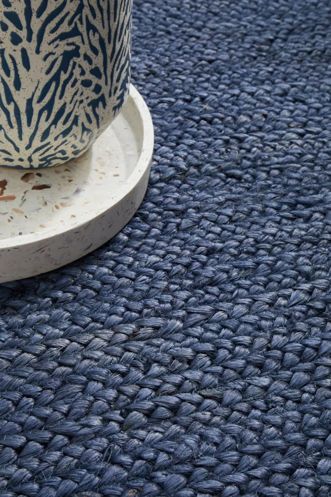 Bondi Rectangle Rug (Navy) by Rug Culture