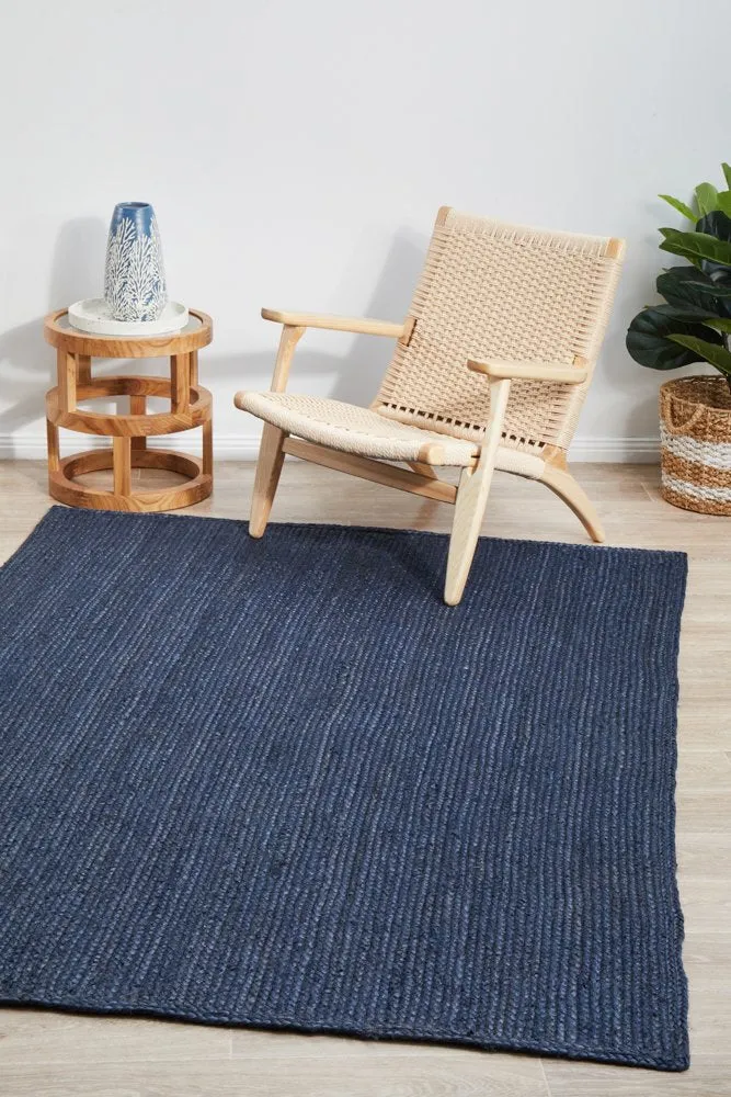 Bondi Rectangle Rug (Navy) by Rug Culture