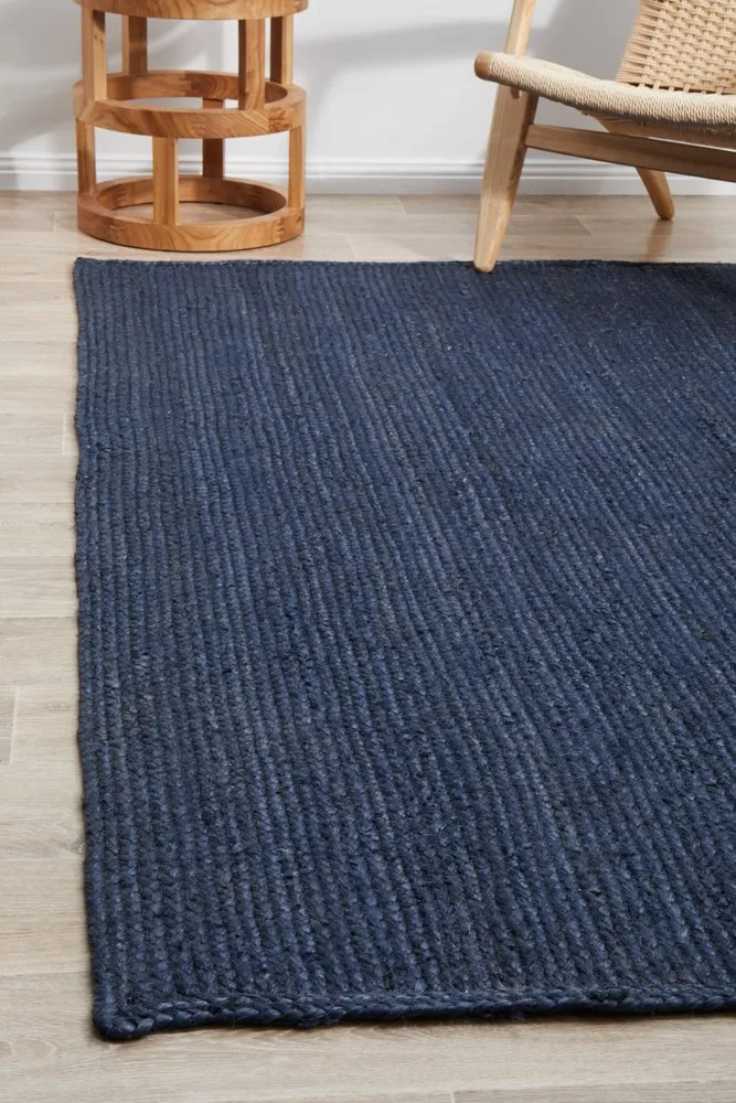 Bondi Rectangle Rug (Navy) by Rug Culture