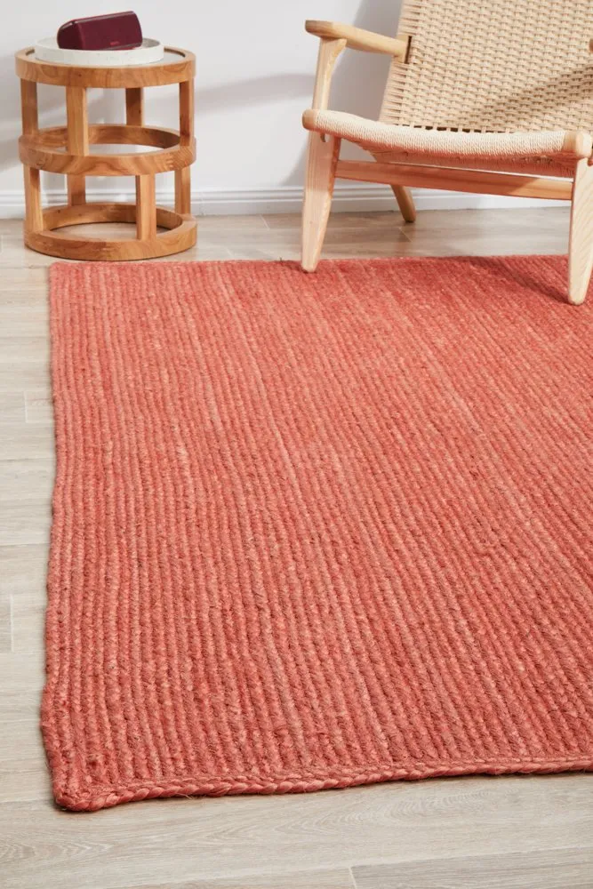 Bondi Rectangle Rug (Terracotta) by Rug Culture