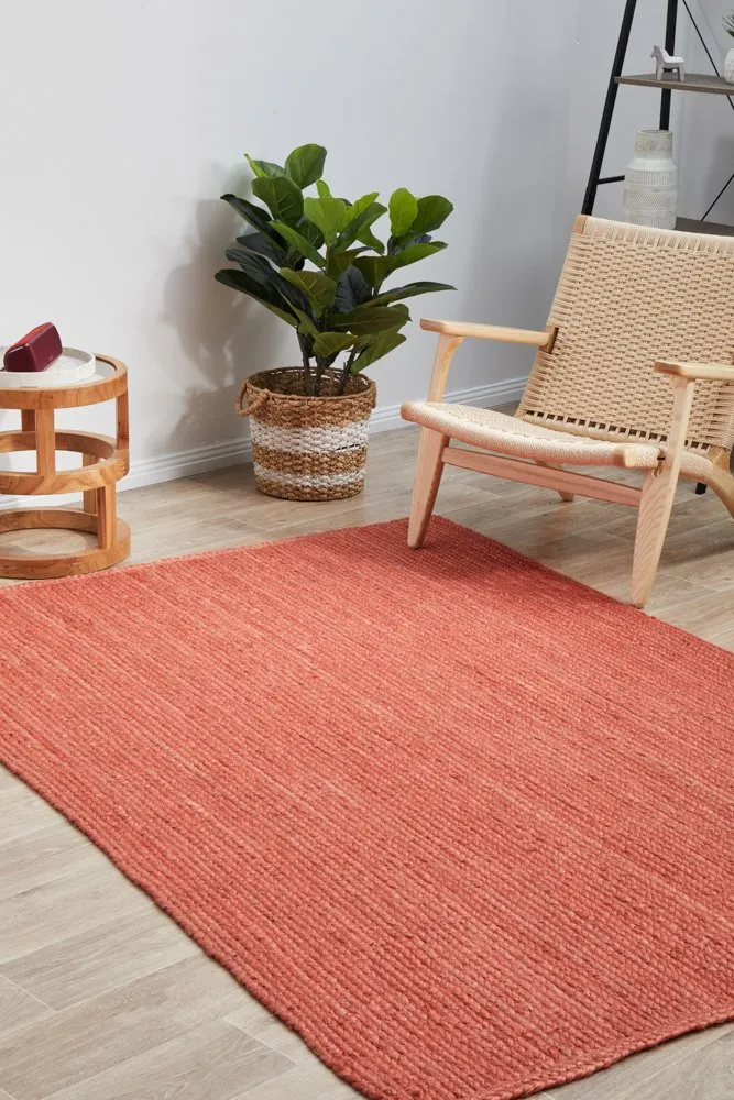 Bondi Rectangle Rug (Terracotta) by Rug Culture