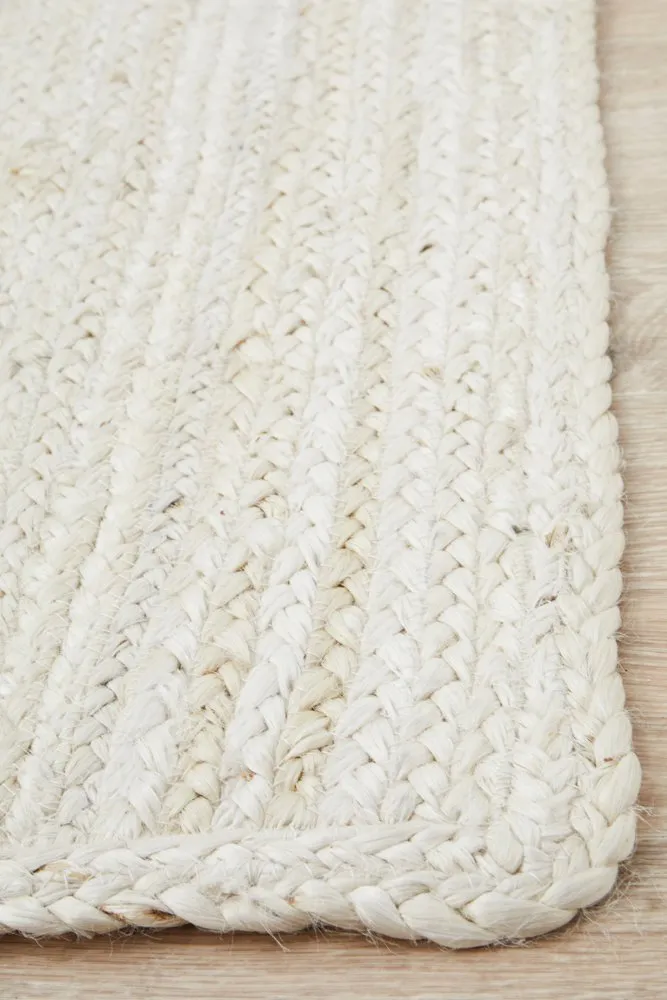 Bondi Rectangle Rug (White) by Rug Culture