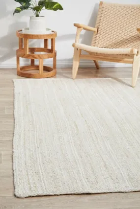 Bondi Rectangle Rug (White) by Rug Culture