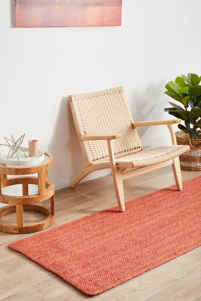 Bondi Rectangle Runner Rug (Terracotta) by Rug Culture