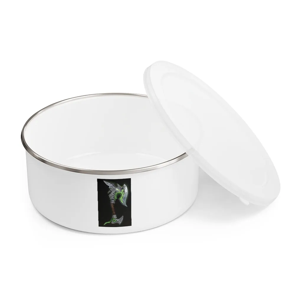 Bone Crusher Scythe Enamel Bowl