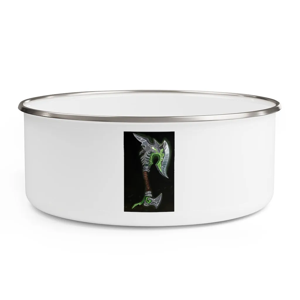 Bone Crusher Scythe Enamel Bowl