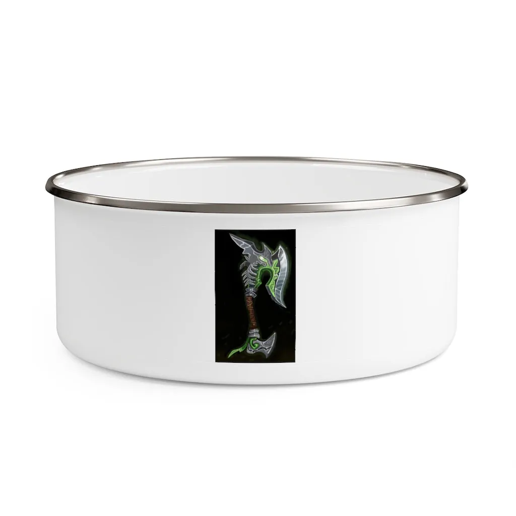Bone Crusher Scythe Enamel Bowl