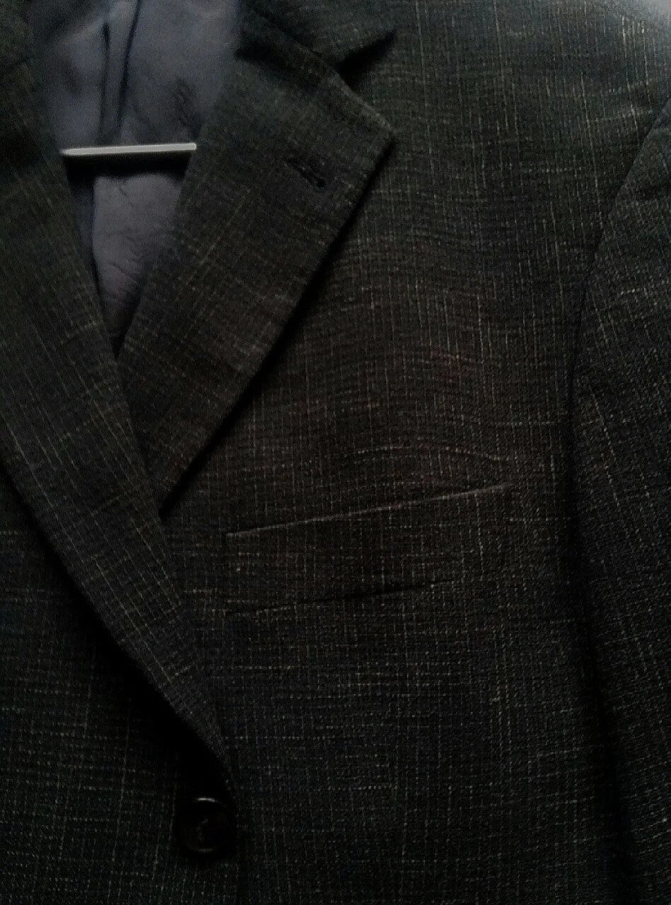 Boss-Hugo Boss- Gray/Tan Wool/Linen/Silk Patch Pocket Sport Coat- size 40R