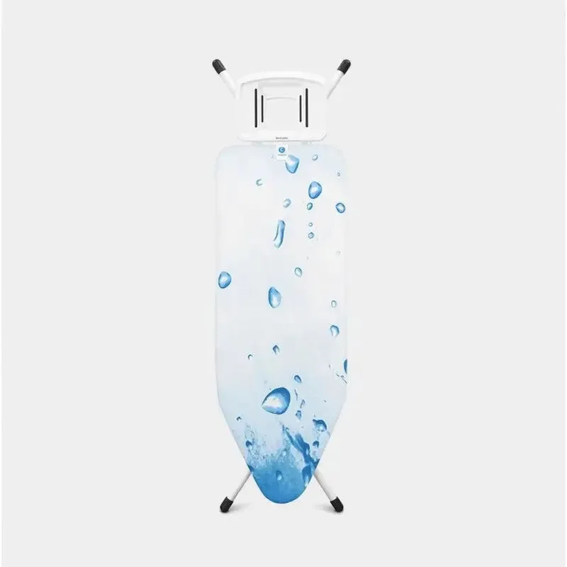 Brabantia Solid Steam Iron Rest Ironing Board Ice Water C 124x45cm / 49x18’