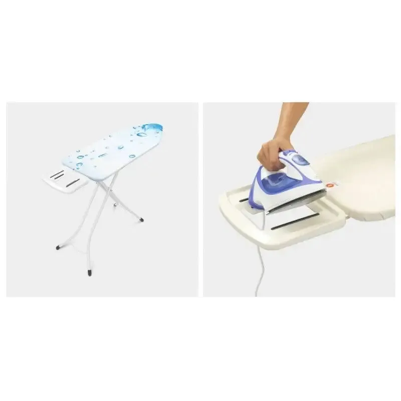 Brabantia Solid Steam Iron Rest Ironing Board Ice Water C 124x45cm / 49x18’