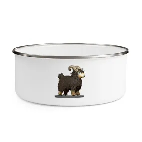 Brown Sheep Enamel Bowl
