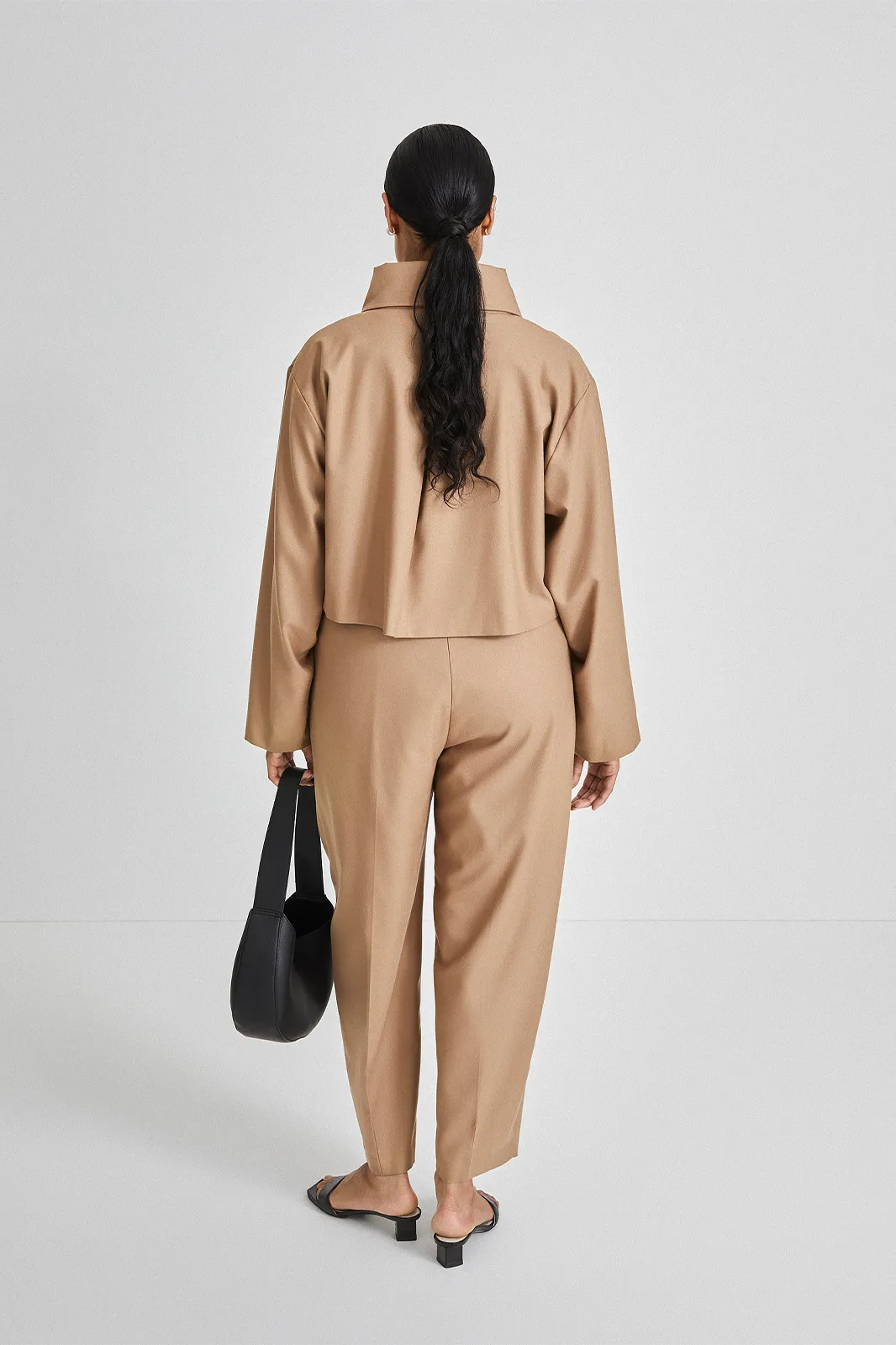 BUSALLA JACKET - BEIGE WOOL